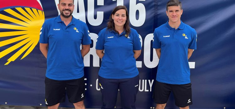 Tres árbitros españoles, designados para pitar en la EHF Champions Cup de balonmano playa
